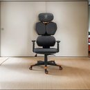Cadeira de Escritório Keytime LumbarPro 4D – Couro Sintético | Cor: Preto