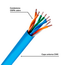 Cabo de Rede Furukawa CAT 6 SohoPlus U/UTP Capa CMX Azul - 305 Metros