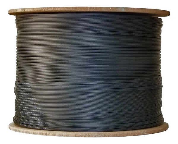 Cabo de Fibra Óptica Drop Flat FTTH 1FO – 1.000 Metros | Homologado Anatel