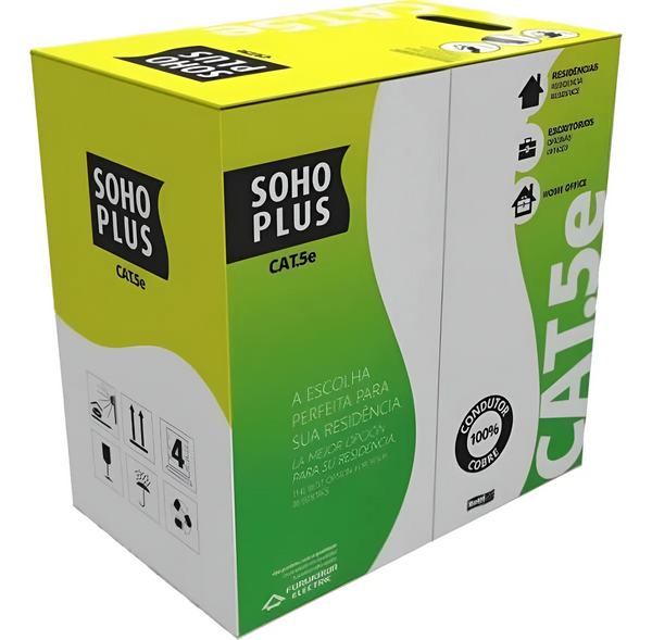Cabo de Rede LAN UTP CAT5e Furukawa SohoPlus – 50 Metros