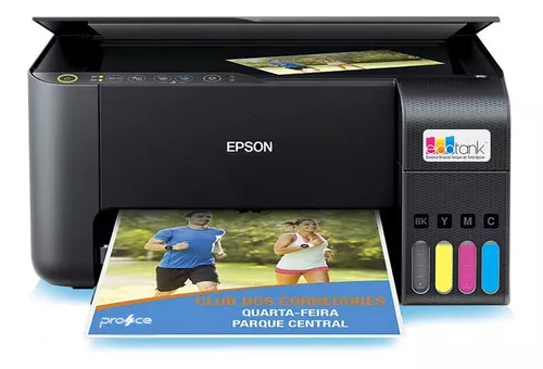 Impressora Multifuncional Epson EcoTank L3250 – 3 em 1, Wi-Fi, Bivolt | Cor Preta
